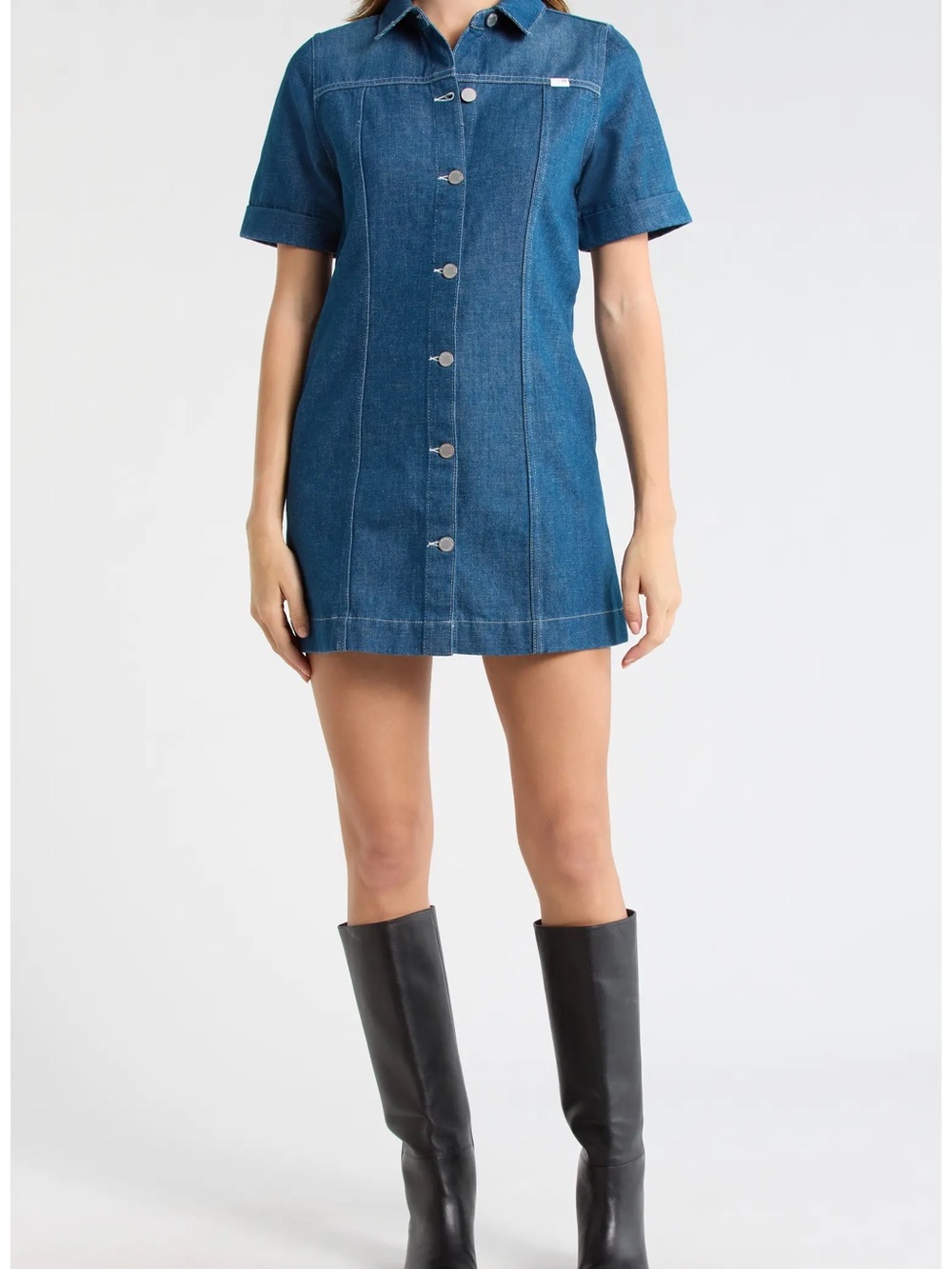 AG Glenn Denim Shirt Dress